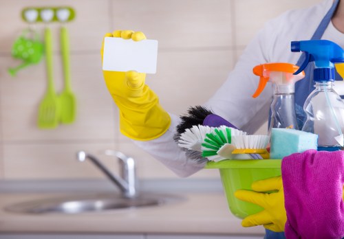 Commercial cleaning service for a busy business property in W1