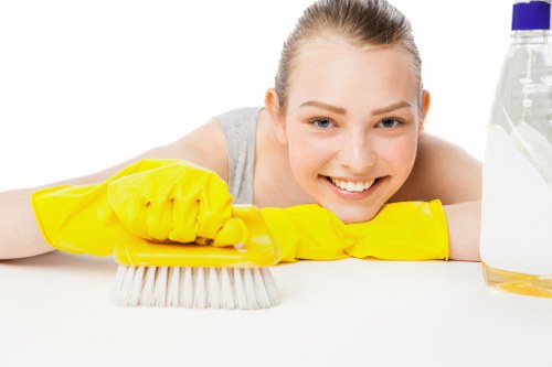 Technician preparing a mattress for deep cleaning in central London