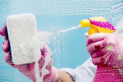 Cleaning team preparing a W1 property for a one-off service