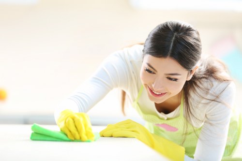 Cleaning and restoring tiled hard flooring in a W1 interior