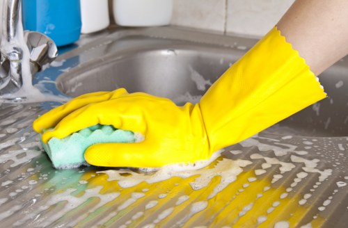 Professional domestic cleaning in a central London apartment
