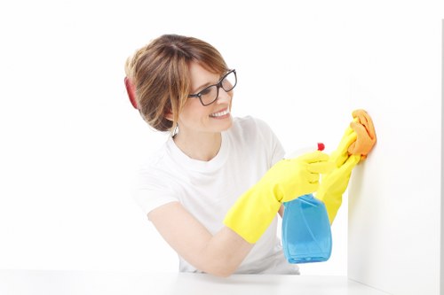 Office cleaning service in W1 focusing on reception and meeting room presentation
